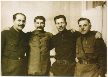 Kaganovich, Stalin, Postyshev, Voroshilov, 1934