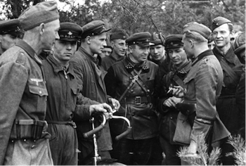 Hitler-Stalin Pact, Nazi-Soviet Pact, Soviet and German troops, Brest-Litovsk 1939