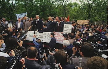 Boris Yeltsin, Congress of People's Deputies, Moscow rally, 1989