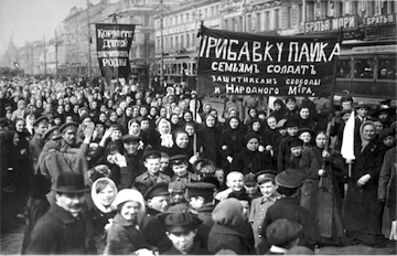 Demonstration St Petersburg, 23 February 1917, Origins of the Russian Revolution, February Revolution, 1917