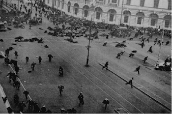 February Revolution, July Uprising, July Days, Bolshevik Uprising, Nevsky Prospekt, St Petersburg, 4 July 1917